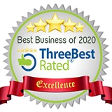 Best Business of 2020 - Three Best Rated Badge